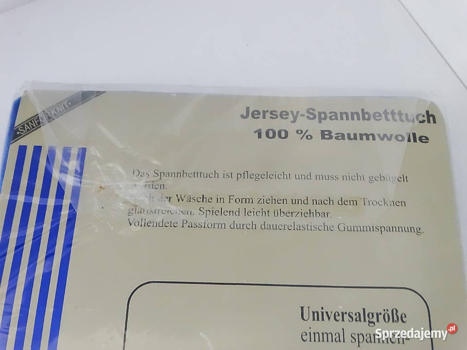 Prześcieradło jersey z gumką szafirowe rozmiar