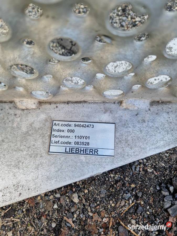 schodki podnóżek do koparki liebherr LH40 Koparki Maszyny budowlane Wejherowo