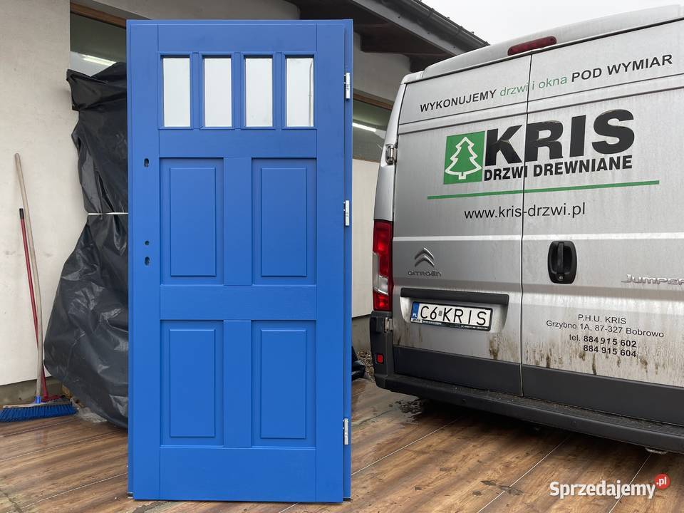 Drzwi zewnętrzne drewniane ANGIELSKIE RĘKI CAŁA