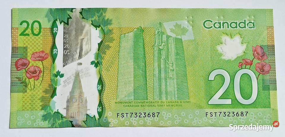 20 2012 r Kanada banknot polimerowy Wrocław