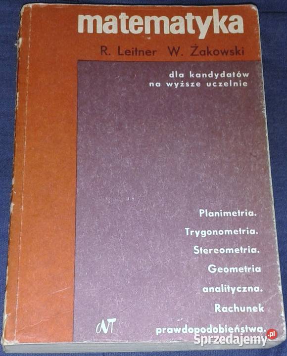 Matematyka kandydatów na wyższe uczelnie Tom 2 Rok wydania 1976 sprzedam