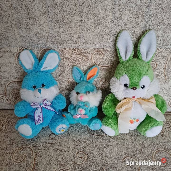 Maskotki zajączki 3 Sieradz