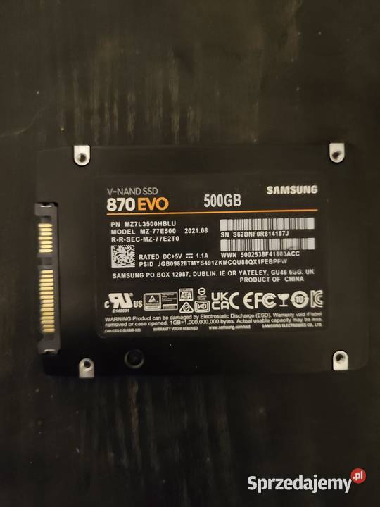 Dysk Samsung 500gb Dyski Sędziszów Małopolski