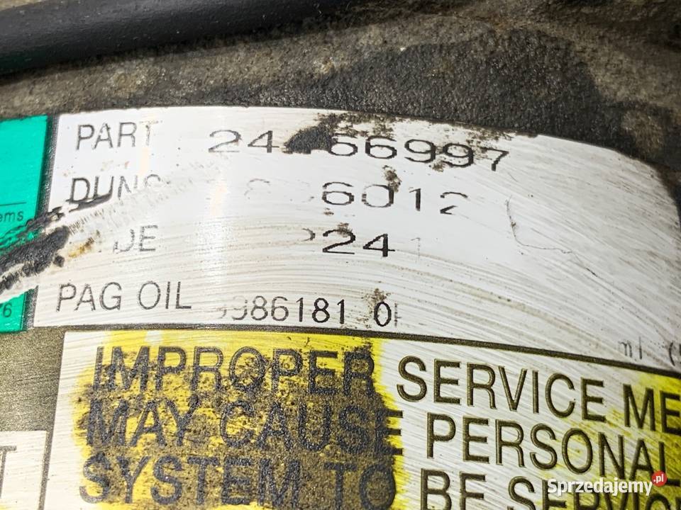 SPRĘŻARKA KLIMATYZACJI OPEL ASTRA H 19 120 0414