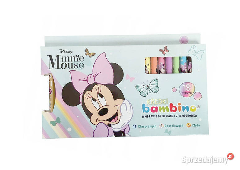 myszka Minie kredki bambino grube kredki w Szczecin