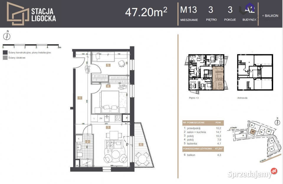 sprzedaży mieszkania Katowice Ligocka 472m2 3 sprzedam