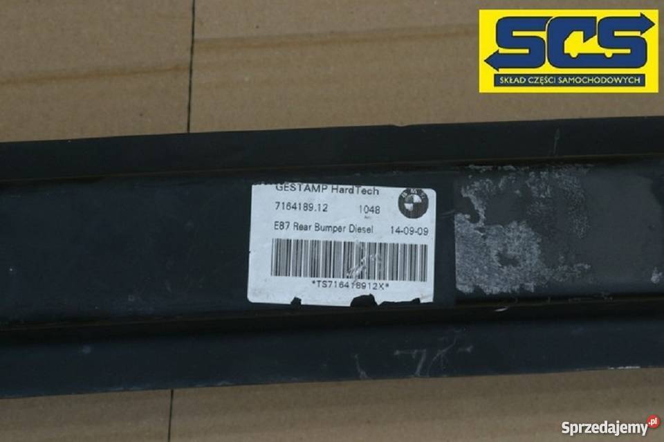 BMW 1 E87 BELKA WZMOCNIENIE ZDERZAKA TYŁ Bieleń