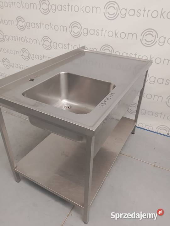Stół ze zlewemL i półką  120X70