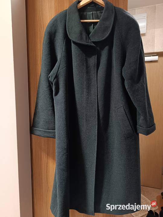 Grafitowy elegancki płaszcz Ostrów Mazowiecka