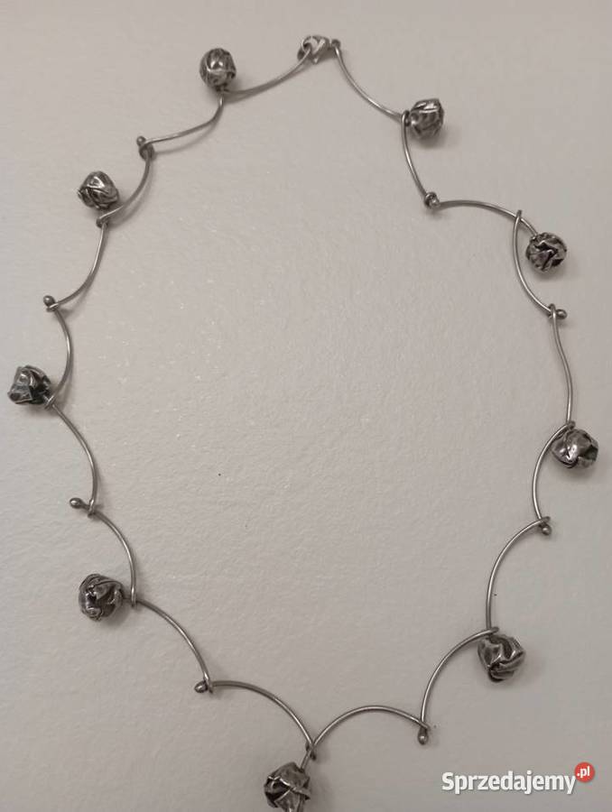 Naszyjnik srebrny kulki Radom