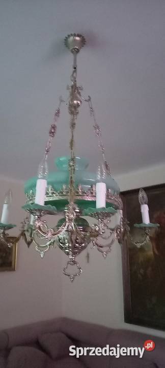 JEDYNA TAKA Wisząca lampa ze srebrzonego Skierniewice