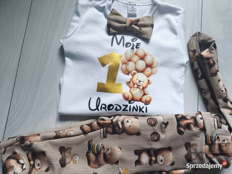 Komplet na roczek elegancik chrzest mstylroczek kolorowy Komplety i zestawy pomorskie Waćmierz