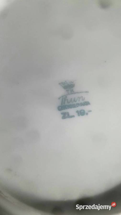 Czechoslowackie talerze porcelanowe Thun z Warszawa