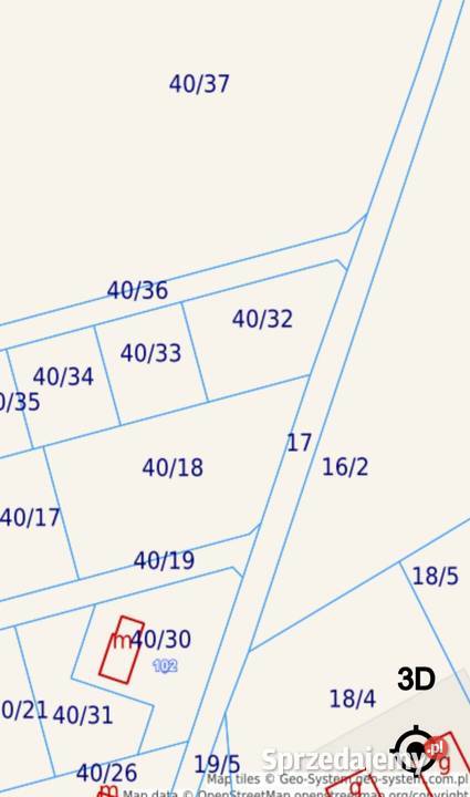 Działka budowlana 1550 m2 Więzowno