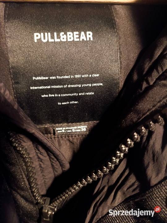 Długa Zimowa Pikowana Kurtka z Kapturem PULL