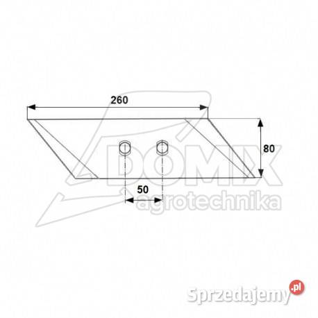 Dłuto 2otworowe Pottinger 930201250 930211250 Kawnice