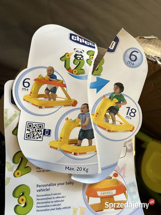 Chodzik Pchacz Jeździk 3w1 Chicco 123 zielony Rzeszów
