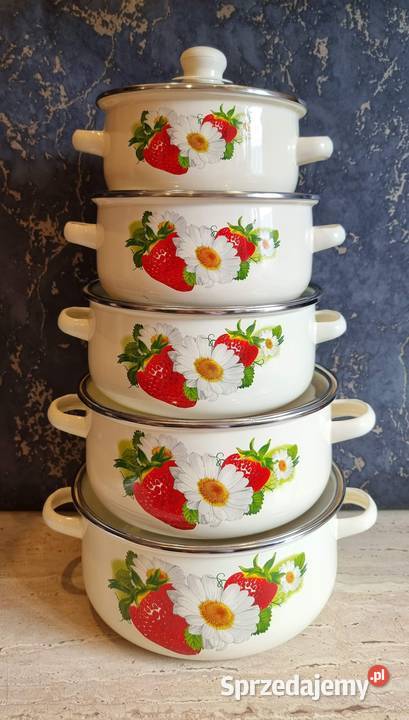 109 Garnki emaliowane