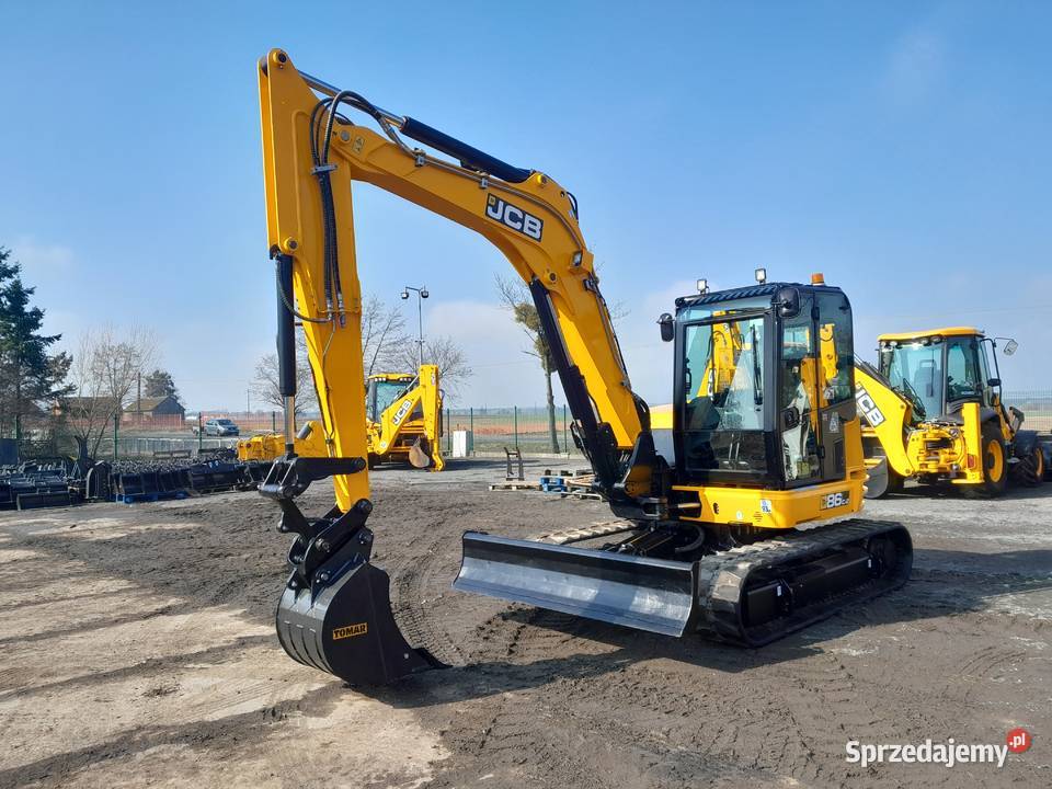 JCB 86C2 2021R KOPARKA GĄSIENICOWA8 TON KUBOTA Gąsiennice Koparki Krotoszyn