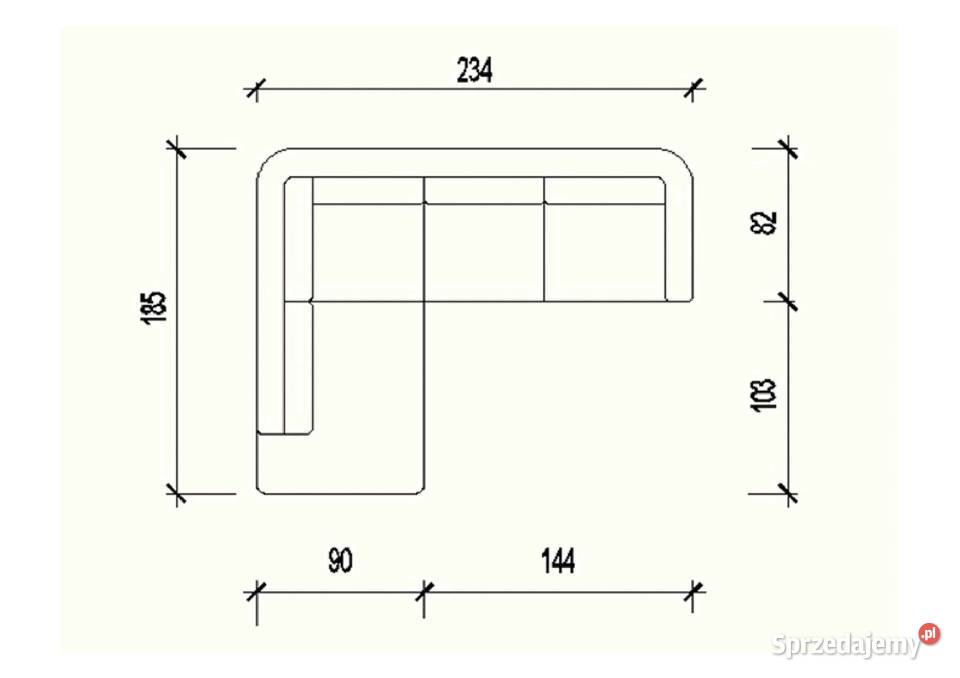 sprzedam narożnik skórzany 185cm Opole