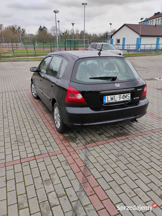 HONDA CIVIC 7 17Ctdi 100 Klima Sprawna Alu Nowe nieuszkodzony lubelskie