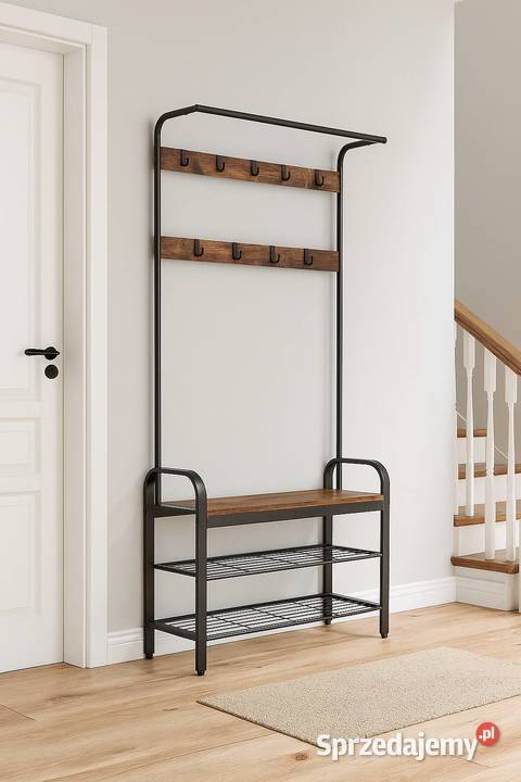 Wieszak do korytarza z ławką Brzeziny