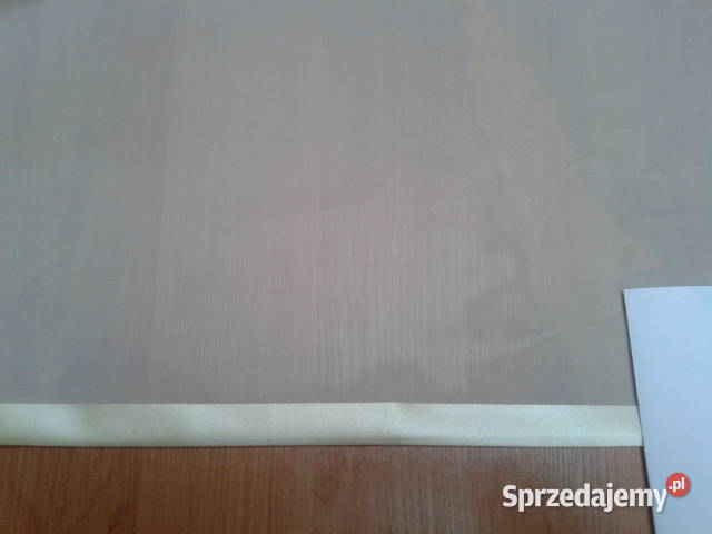 firana gotowa woal krem z lamówką 140 x 500 dolnośląskie Wrocław