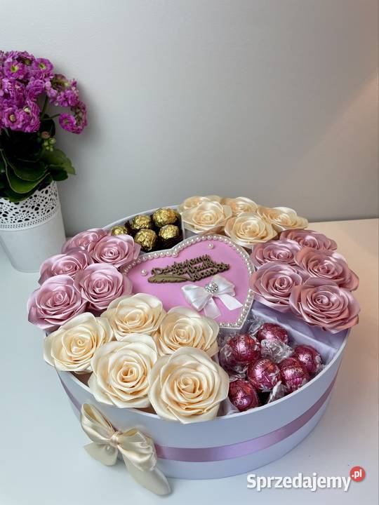 Flowerboxy wieczne roże prezent nauczyciela dolnośląskie Wrocław