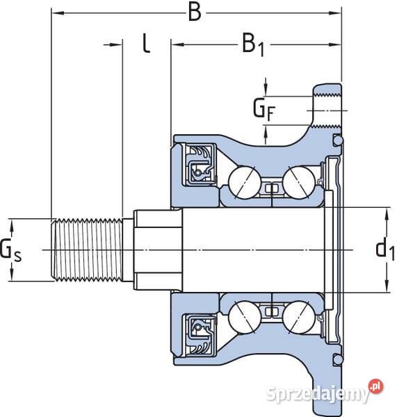 Piasta SKF 7500BAA0006