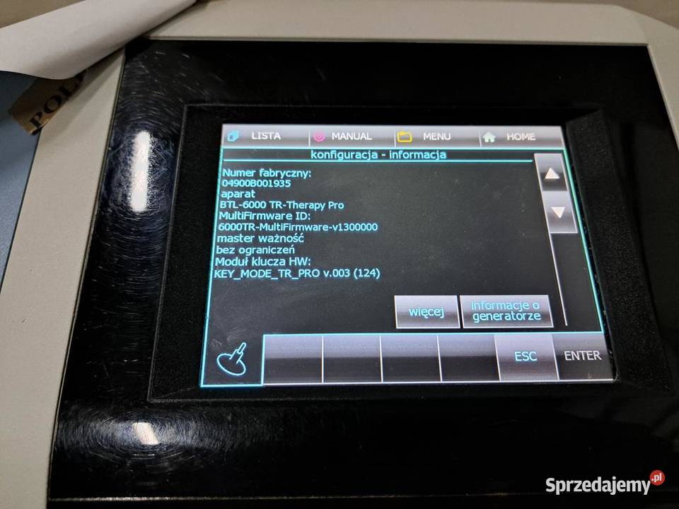 BTL 6000 TR Therapy Pro urządzenie do terapii mazowieckie Warszawa sprzedam