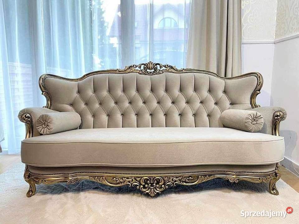 Komplet wypoczynkowy Ludwik sofa fotele Meble