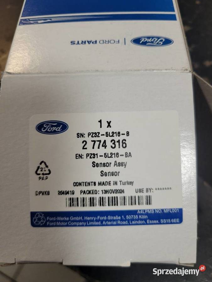 Czujnik Ford Custom 2717730 PZ315L216AD 2774316 mazowieckie