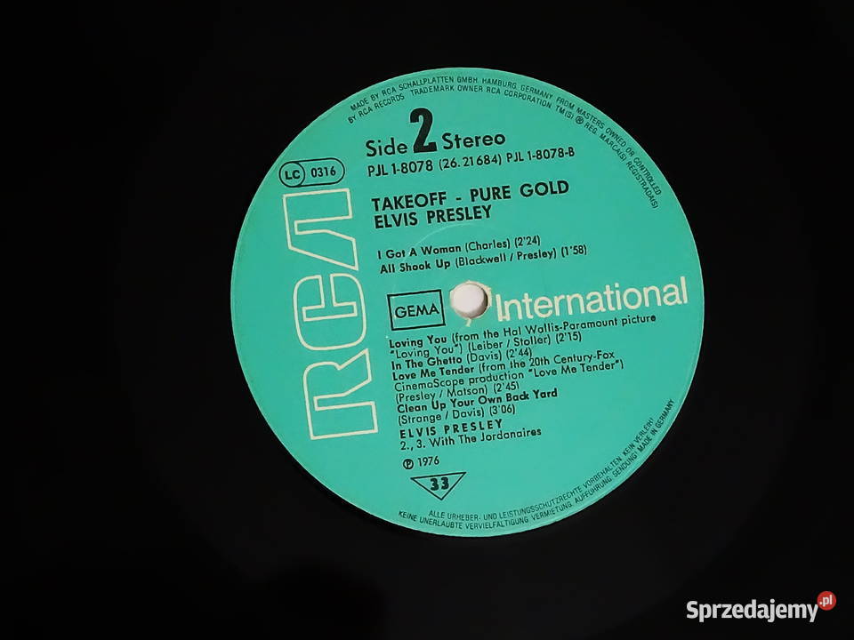 Elvis Presley PURE GOLD LP Płyty i kasety