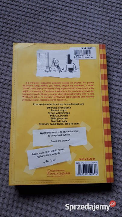 Dziennik cwaniaczka Ubaw pachy Jeff Kinney małopolskie Kraków sprzedam