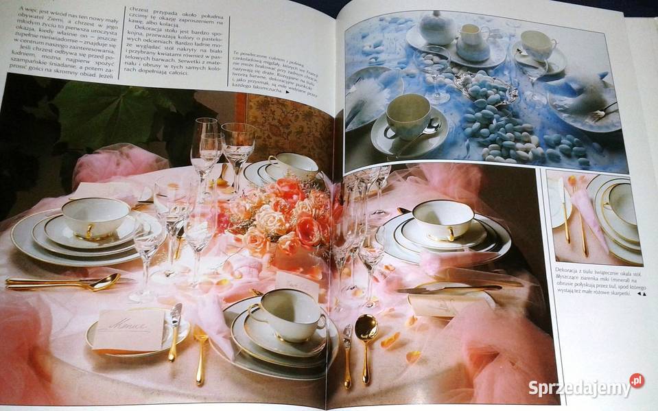 Stół pięknie nakryty Hans Tapper Rok wydania 1992 Chełm