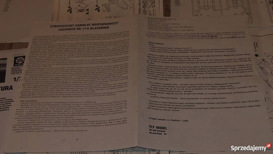 Modele plastikowe samolotów instrukcje do Tychy sprzedam