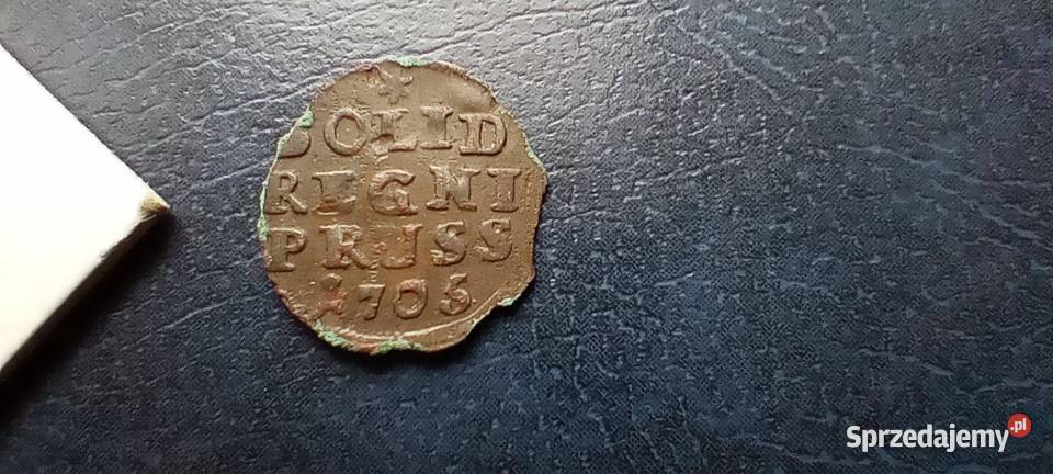 Stare monety 1 szyling 1706 Niemcy srebro Lesko