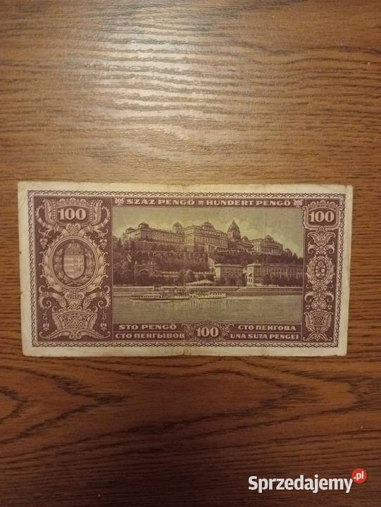 Banknot Węgry 100 Pengo 1945r Numizmatyka wielkopolskie Leszno
