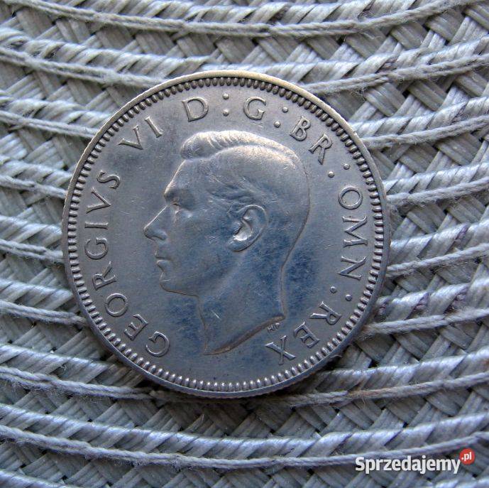 Wielka Brytania 1 Szyling 1940r Szkocki SREBRO Numizmatyka Kalisz sprzedam