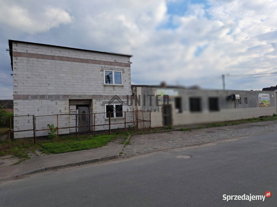 Budynek magazynowo usługowy z funkcją mieszkalną Domaniów sprzedam