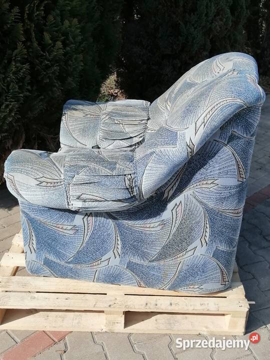 Fotele klasyczne 2 masywne duże wygodne Ełk 100cm Fotele