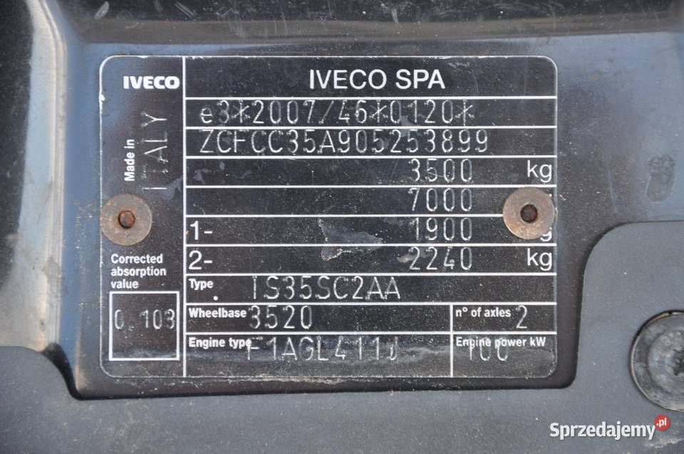 Iveco Daily 35s140 23 140 Klima 7osobowy 140KM Rzeszów