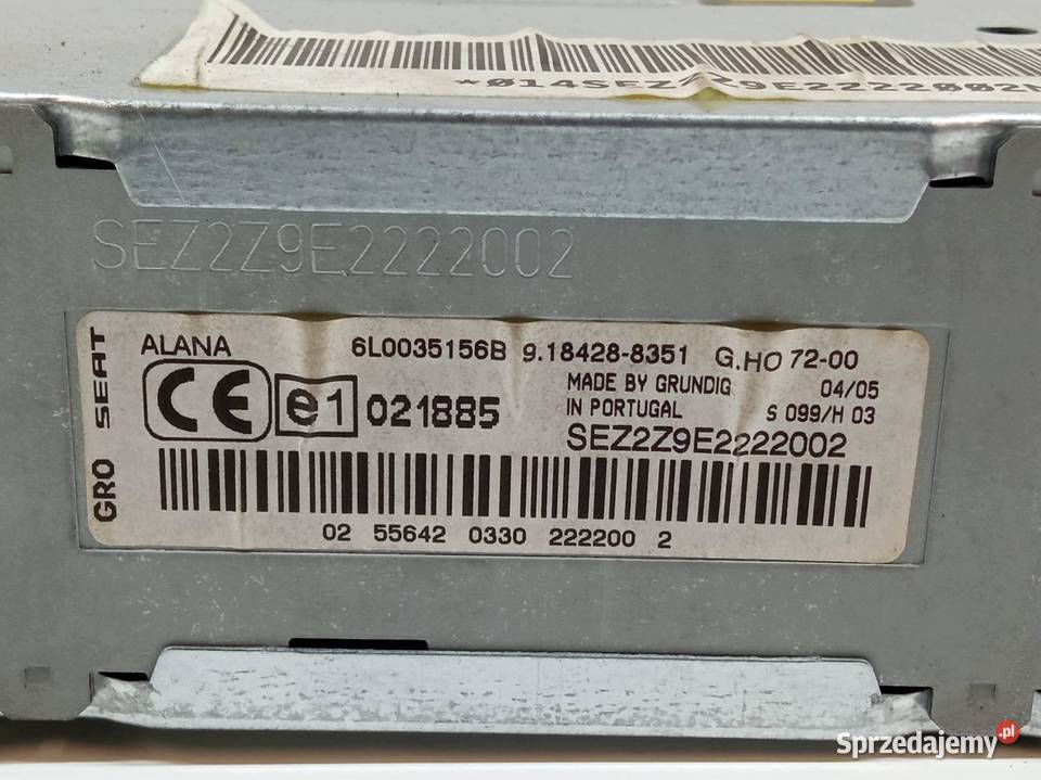 RADIO 6L0035156B Seat Ibiza III 20022008