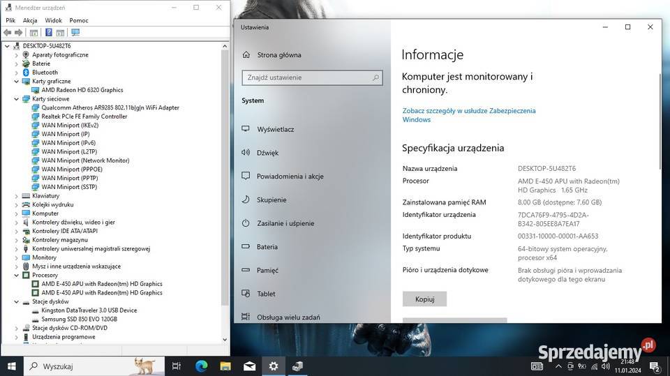 HP 635 AMD 8GbDDR SSD Radeon6320 Ćmielów