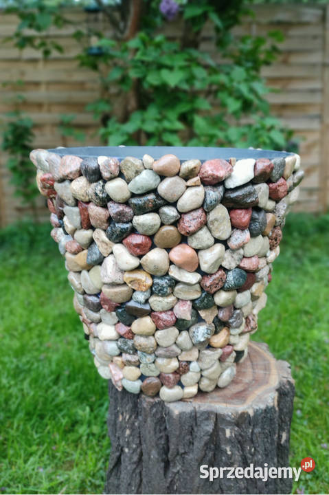 Unikatowa dekoracyjna donica handmade 1 sztuka Józefów