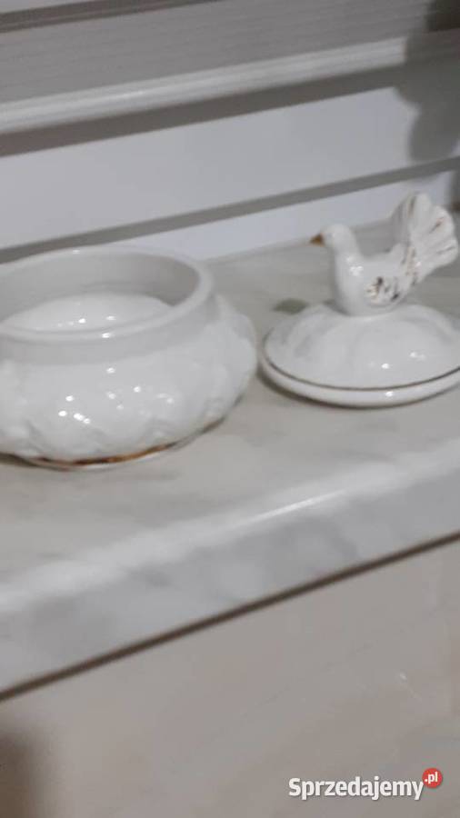 Cukiernica porcelana Porcelana i szkło