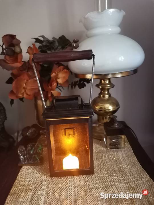 Stara lampa kolejowa Art Deco