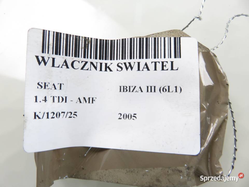 WŁĄCZNIK ŚWIATEŁ SEAT IBIZA III 6L1 6L1941531AF