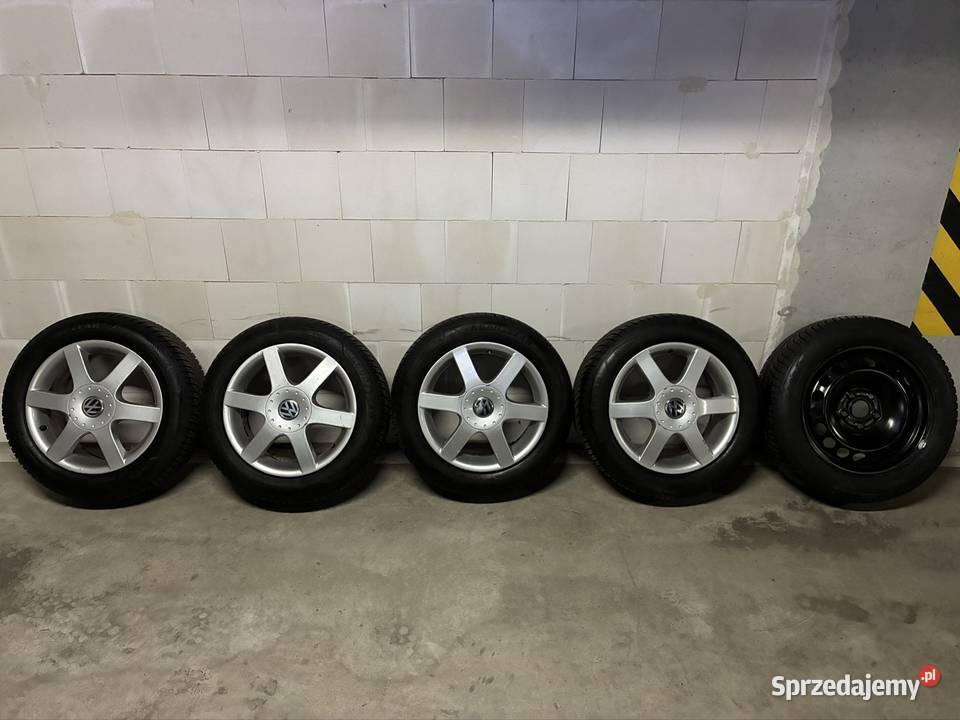 Felgi OEM VW 16 5x112 Goodyear Vector 4Seasons Piastów