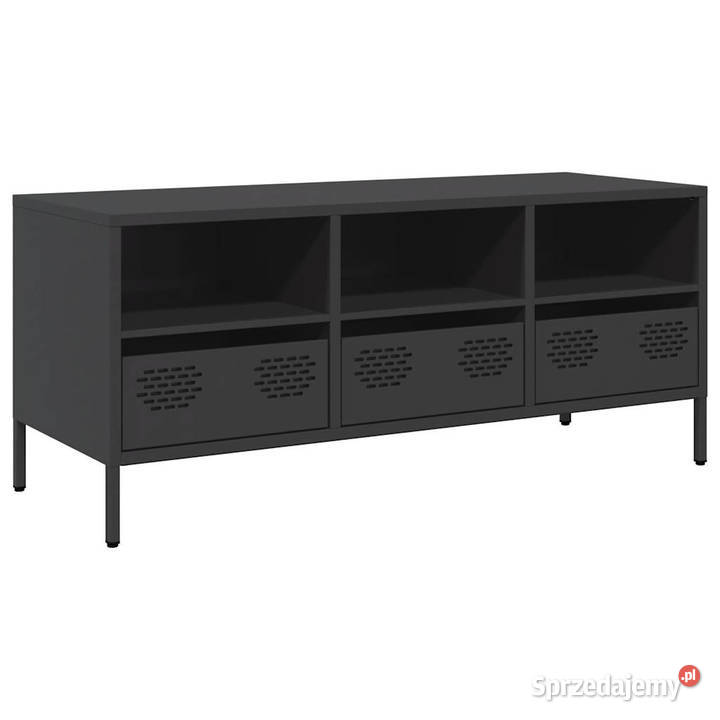 Szafka RTV czarna 1015x39x435 stal walcowana na RTV